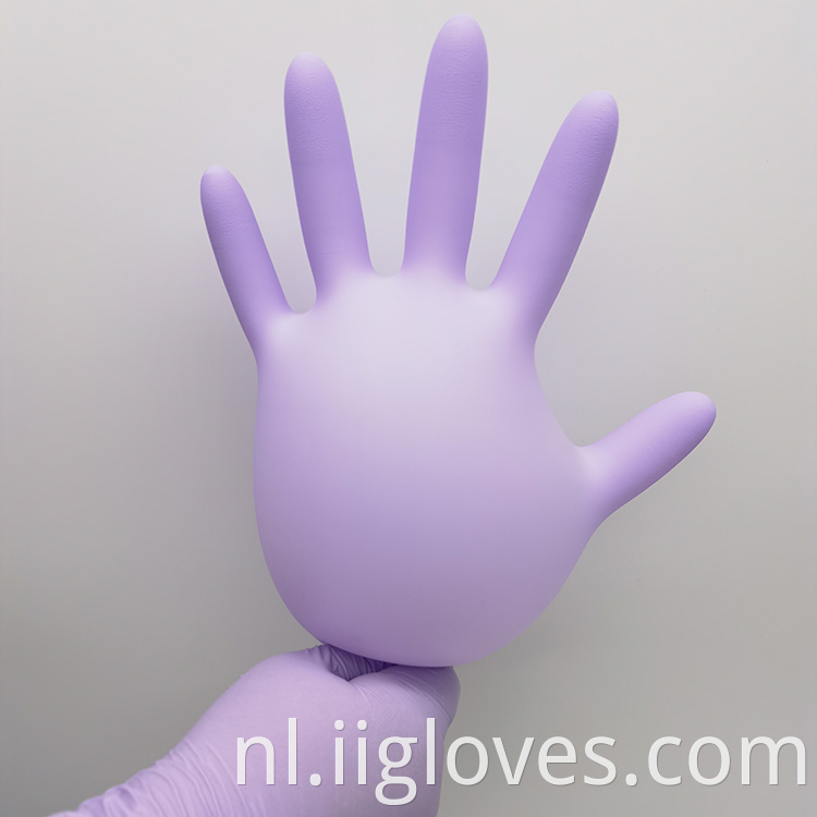Hoge kwaliteit wegwerpbare poederhandschoenen ziekenhuis nitrilhandschoen poedervrije medische nitrilhandschoenen